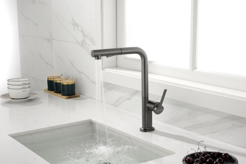 Смеситель для кухни Paulmark NEO Ne214419-B на раковину беретта - фото 4